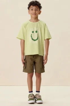 Donkergroene cargo shorts