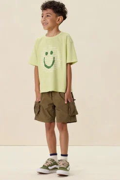 Donkergroene cargo shorts