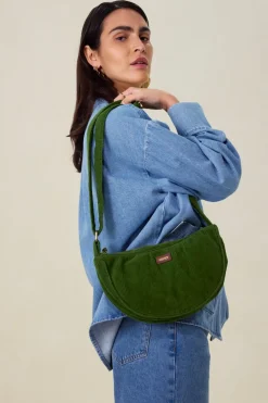 Donkergroene crossbody tas
