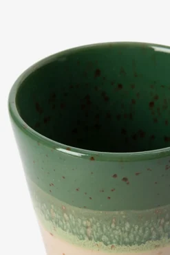 Donkergroene koffiemokken met kleurenoverloop