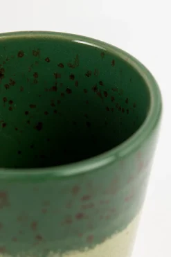 Donkergroene koffiemokken met kleurenoverloop