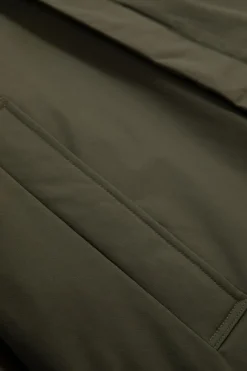 Donkergroene korte parka