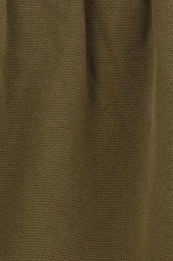 Donkergroene mid-rise chino met elastische taille