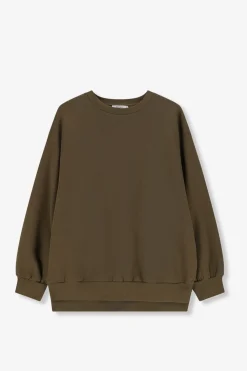 Donkergroene oversized sweater