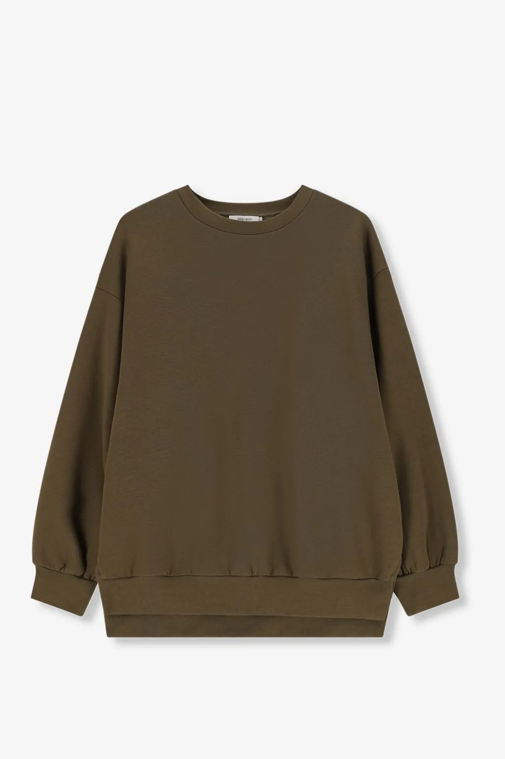 Donkergroene oversized sweater