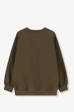 Donkergroene oversized sweater