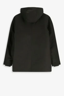 Donkergroene parka met capuchon