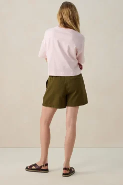 Donkergroene short
