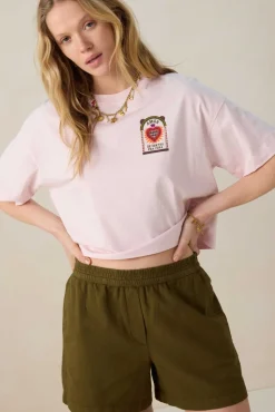 Donkergroene short