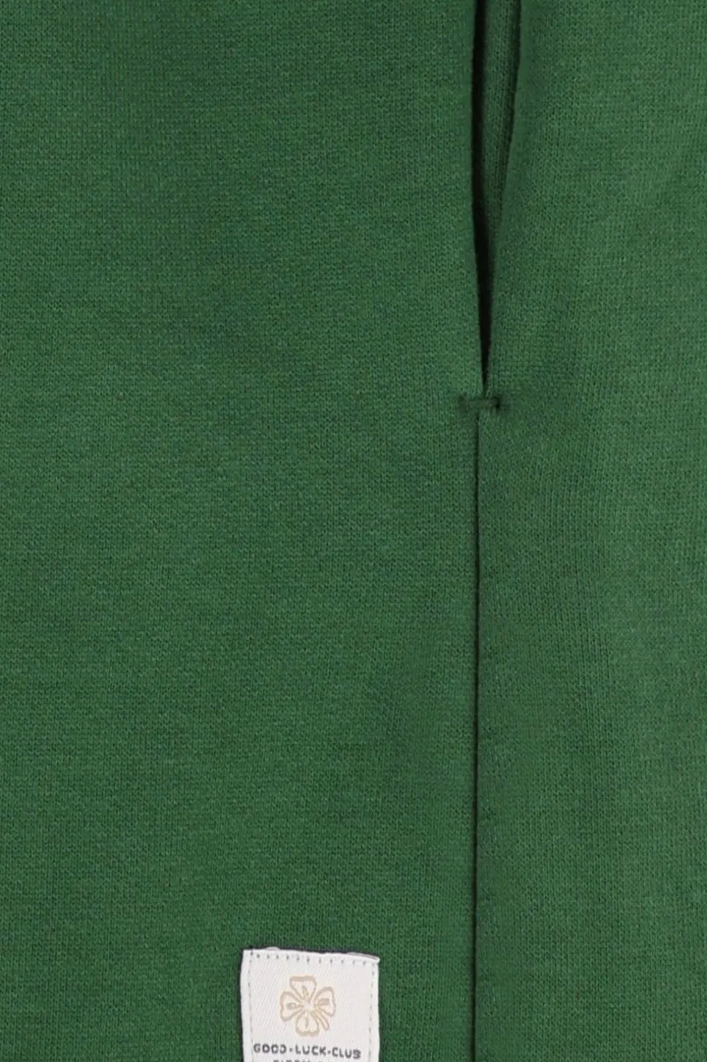 Donkergroene sweatjurk met artwork