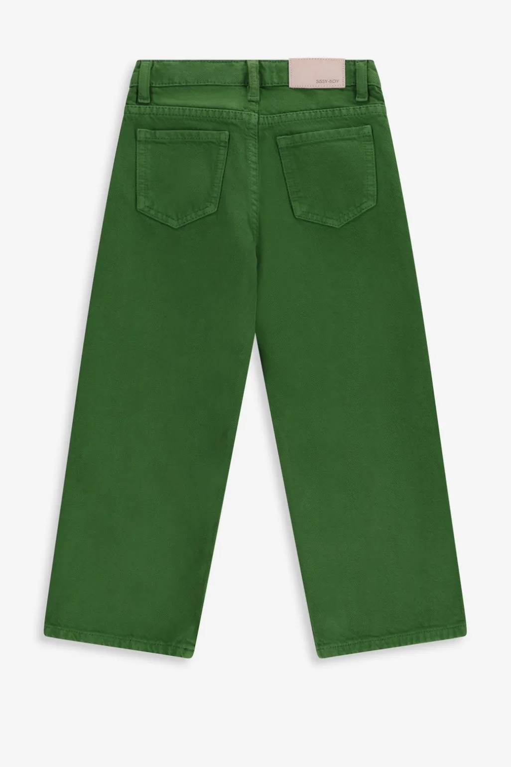 Donkergroene wide leg jeans