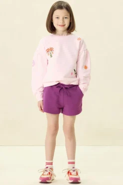 Donkerpaarse shorts