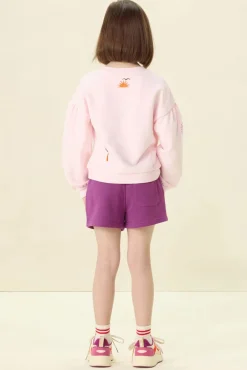 Donkerpaarse shorts
