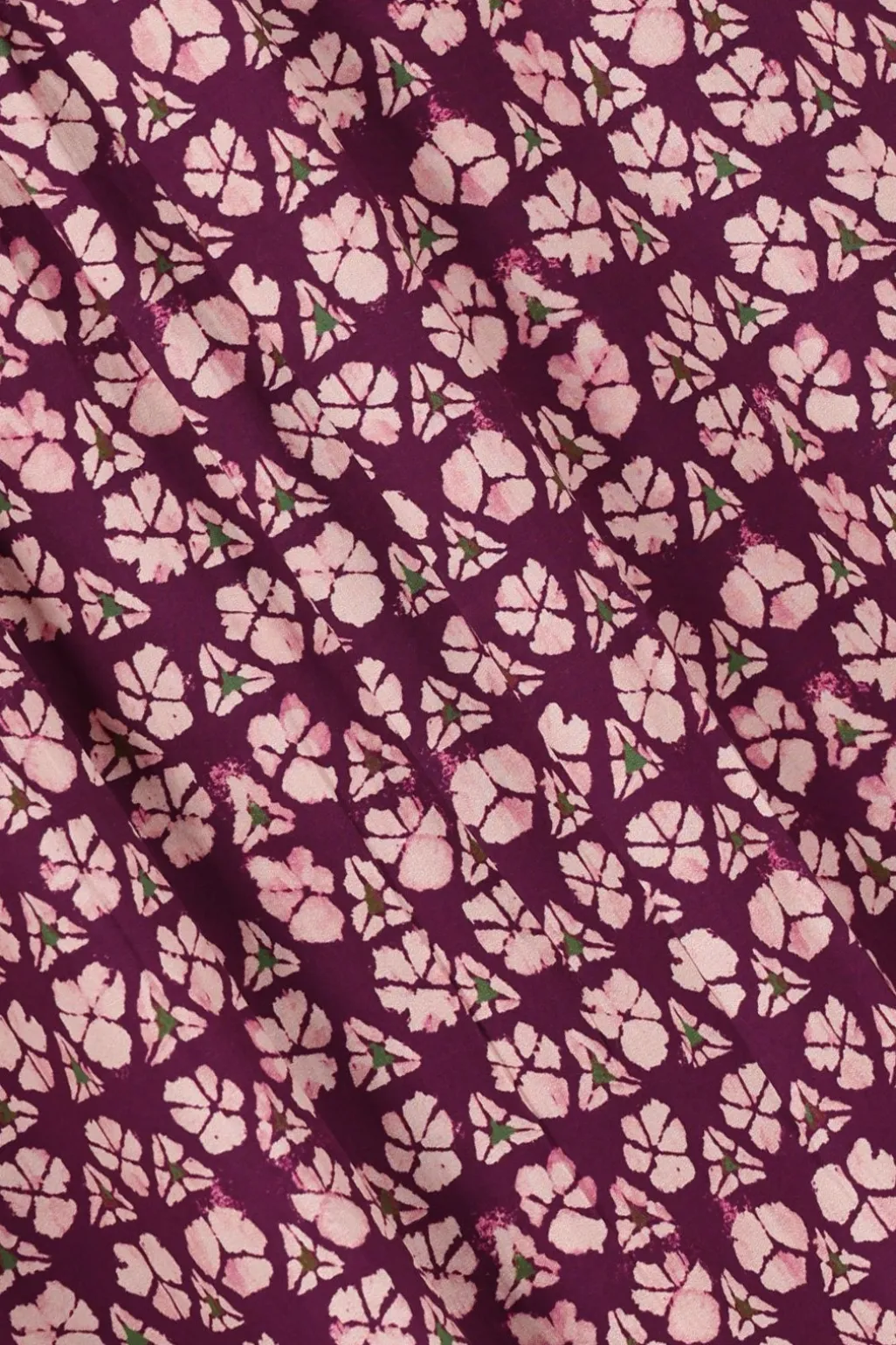 Donkerpaarse top met print