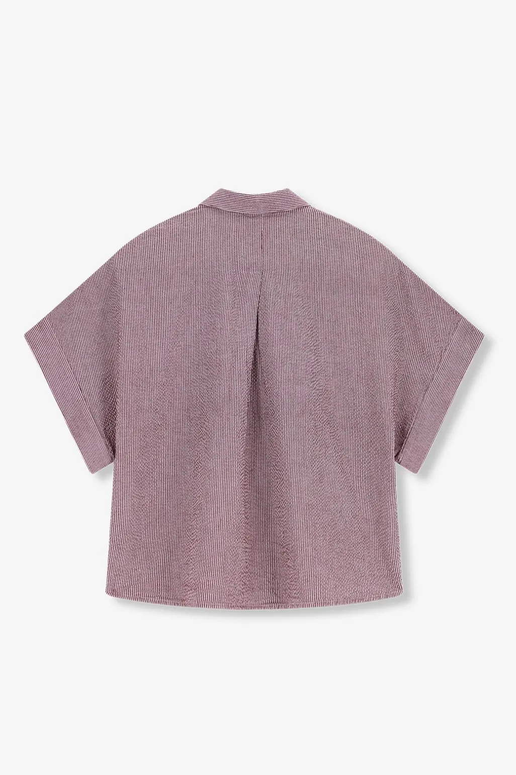 Donkerrode gestreepte blouse
