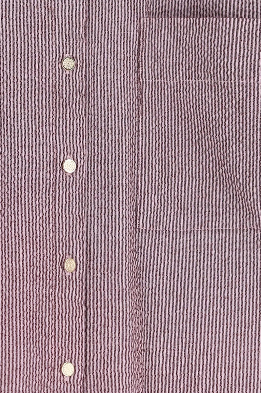 Donkerrode gestreepte blouse
