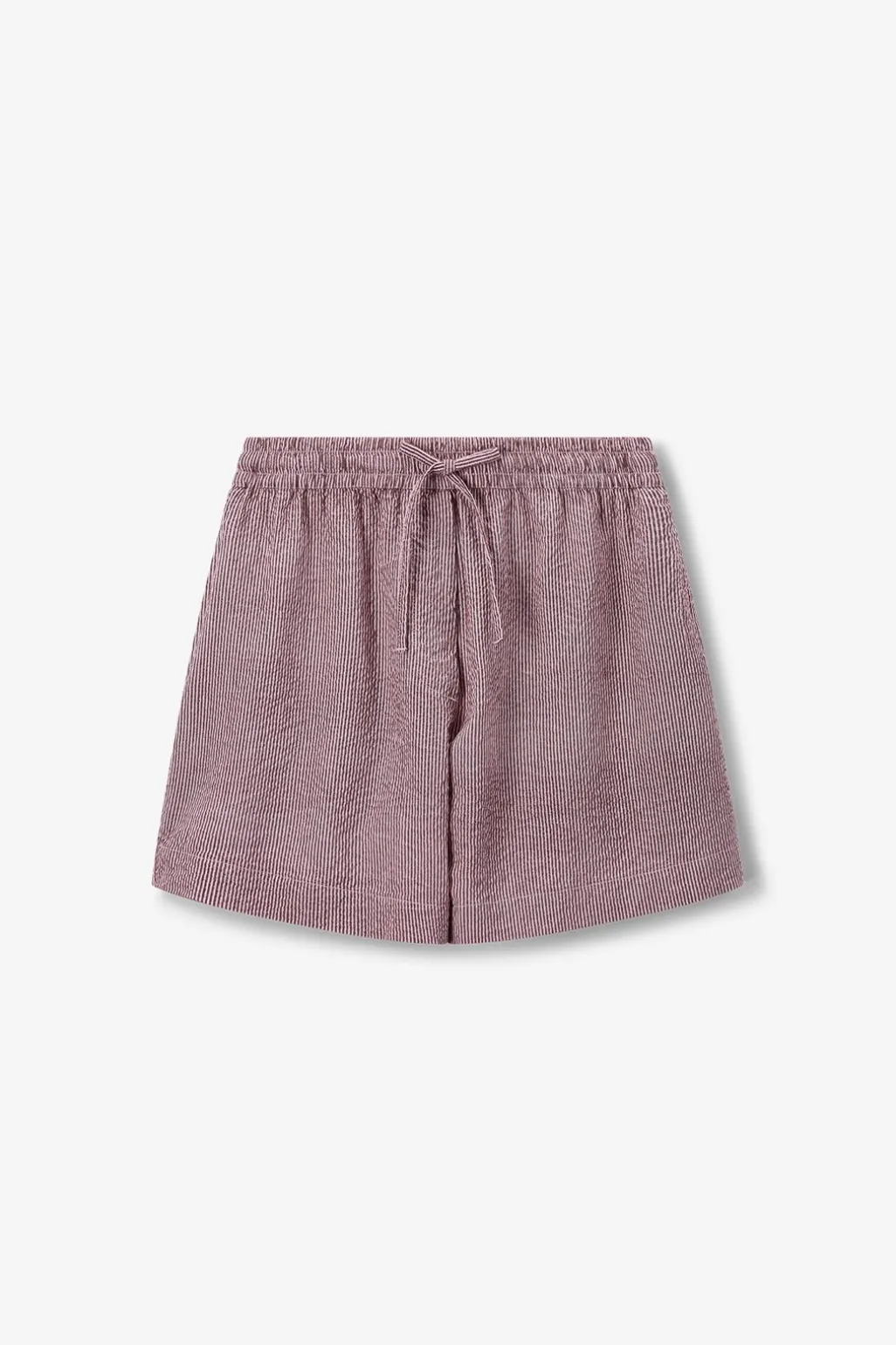 Donkerrode gestreepte short