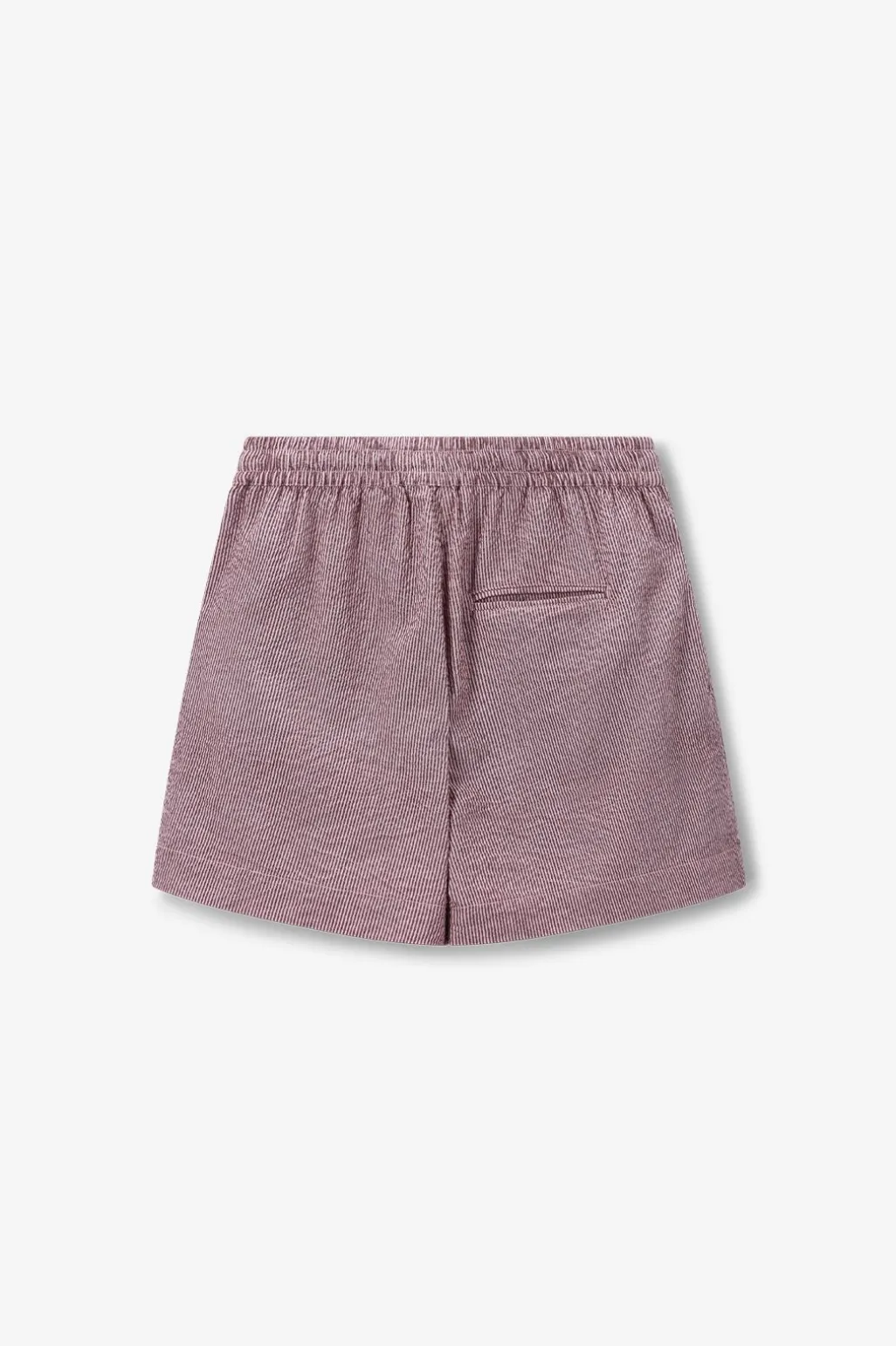 Donkerrode gestreepte short