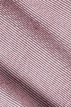 Donkerrode gestreepte short