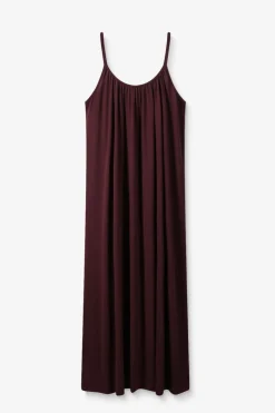 Donkerrode maxi jurk
