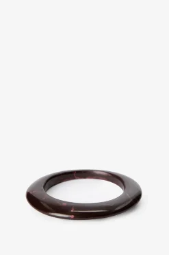 Donkerrode resin armband