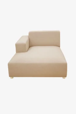 Earl chaise longue links camel
