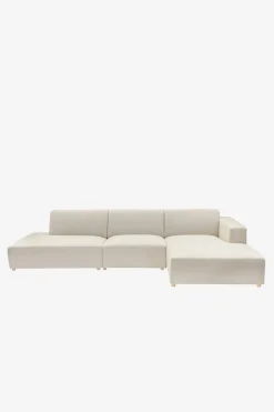 Earl chaise longue rechts shiitake