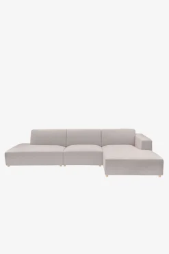 Earl chaise longue rechts stone