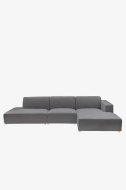 Earl chaise longue rechts dark grey 68