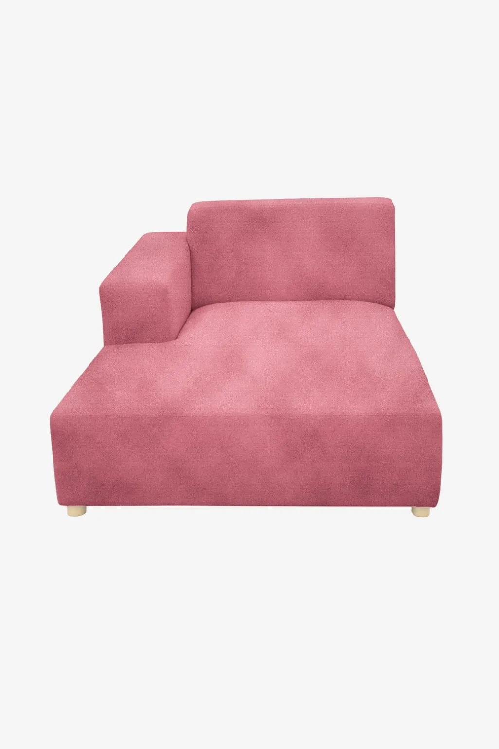 Earl velvet chaise longue links pink