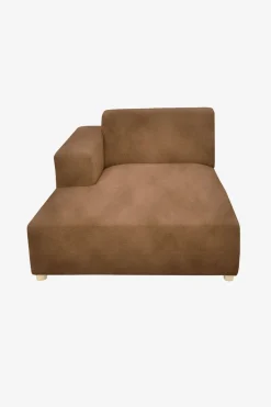 Earl velvet chaise longue links brons