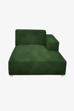 Earl velvet chaise longue rechts green forest