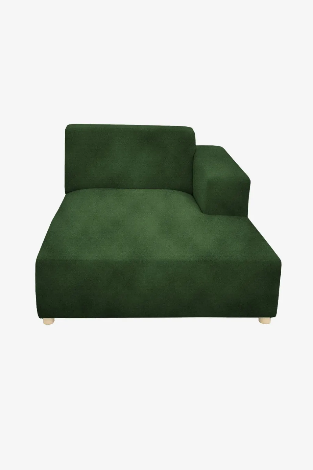 Earl velvet chaise longue rechts green forest