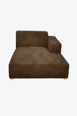Earl velvet chaise longue rechts dark green hunter