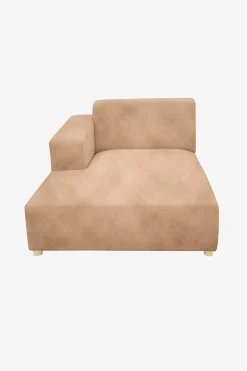 Earl velvet chaise longue links sand