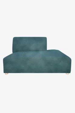 Earl velvet otto longue rechts grijs blauw