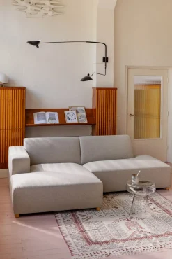 Earl velvet 1.5-zits bank arm rechts brons
