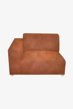 Earl velvet 1.5-zits bank arm links roest