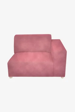 Earl velvet 1.5-zits bank arm rechts pink