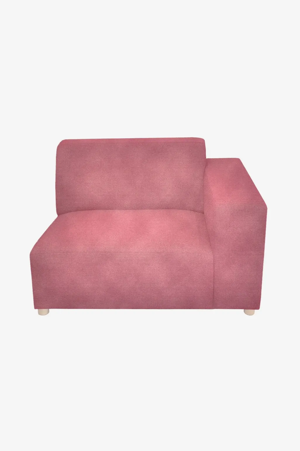 Earl velvet 1.5-zits bank arm rechts pink