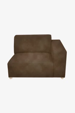 Earl velvet 1.5-zits bank arm rechts dark green hunter