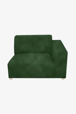 Earl velvet 1.5-zits bank arm rechts green forest