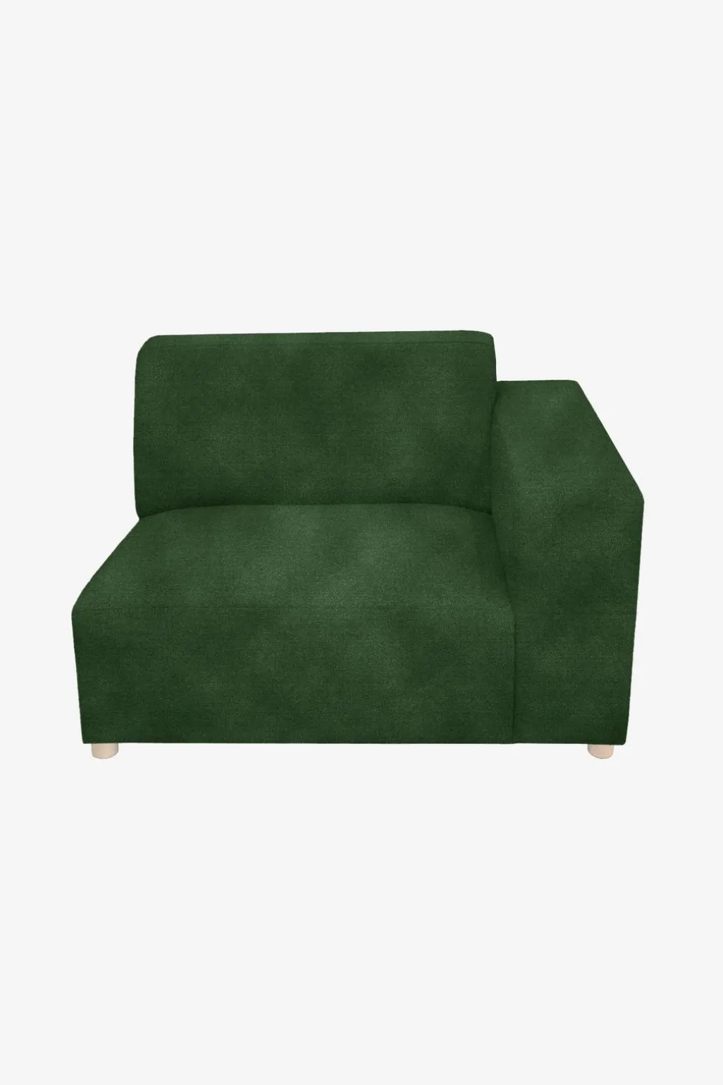 Earl velvet 1.5-zits bank arm rechts green forest