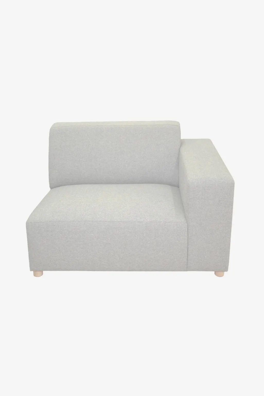 Earl 1.5-zits bank arm rechts light grey
