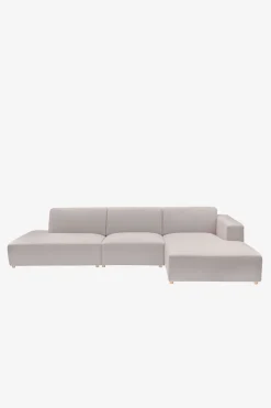 Earl 4-zits bank chaise longue rechts otto longue links stone
