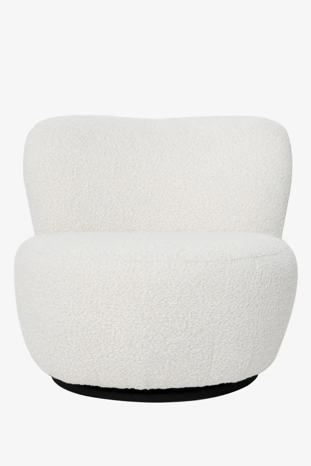 Ecru boucle draaifauteuil Anne