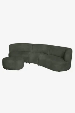 Empress velvet hocker dark green hunter