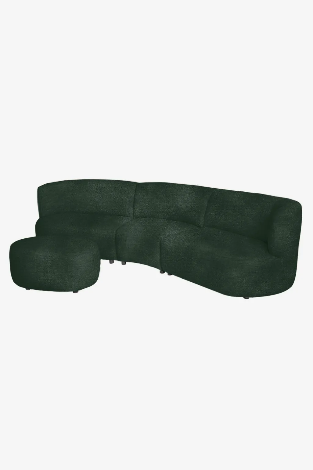 Empress velvet hocker green forest