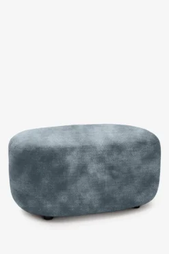Empress velvet hocker mid grey