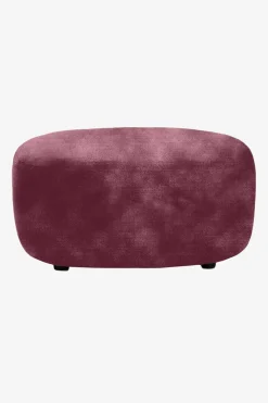 Empress velvet hocker wine red